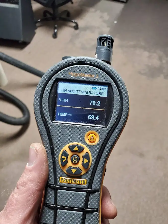 Moisture meter humidity assessment for Fire & Smoke Damage Restoration in Oakton