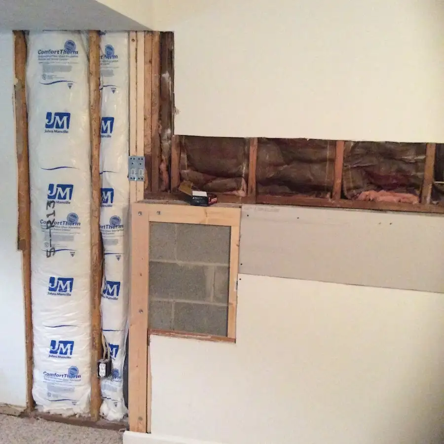 Wall insulation replacement during Contents Cleaning & Restoration in Oakton